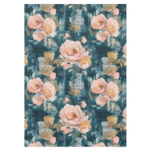 Vintage Watercolor Floral Abstract Pattern (3) Tablecloth