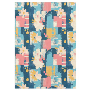 Vintage Watercolor Floral Abstract Pattern (5) Tablecloth