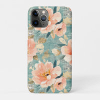 Vintage Watercolor Floral Abstract Pattern