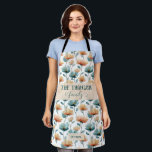 Vintage Watercolor Floral Family Heritage Apron<br><div class="desc">Soft spring florals arranged in a refined vintage composition bring a sense of warmth, heritage, and timeless beauty to this design. Inspired by antique botanical prints, the gentle colour palette and flowing floral forms create an elegant atmosphere that celebrates family, love, and meaningful moments. With the option to personalise the...</div>