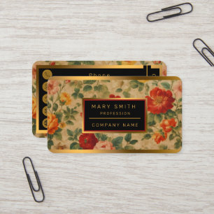 Vintage Watercolor Floral Popular Collection Business Card