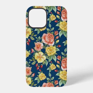 Vintage Watercolor Floral Roses Background   iPhone 12 Pro Case