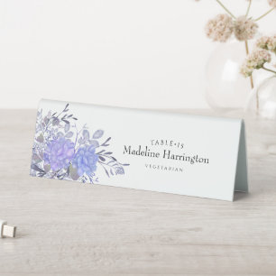 Vintage Watercolor Floral Wedding Place Card