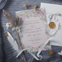 Vintage Watercolor Garden Gate QR Code Wedding