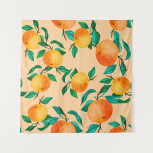 Vintage watercolor illustration background mix col tapestry