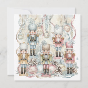Vintage Watercolor Nutcracker Card