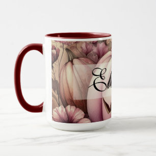 Vintage watercolor of Halloween pumpkins Fall  Mug