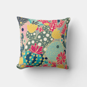 Vintage Watercolor Pumpkin: Autumn Pattern Cushion