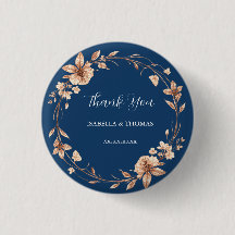 Vintage watercolor rose gold Daisy Floral Botanica