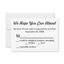 Vintage Watercolor Roses Small RSVP Reply