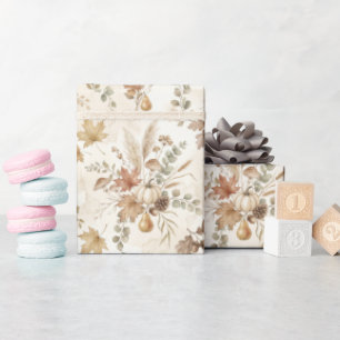 Vintage Watercolor Seamless Pattern Wrapping Paper