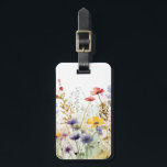 Vintage Watercolor Wildflowers  Luggage Tag<br><div class="desc">This vintage inspired floral luggage tag will add a touch of femininity to your travel accessories. The back of the tag can be personalised with your contact information.</div>