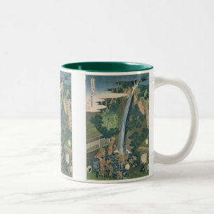 Vintage Waterfall Japanese Print Mugs & Steins