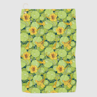 Vintage Waterlilies Golf Towel