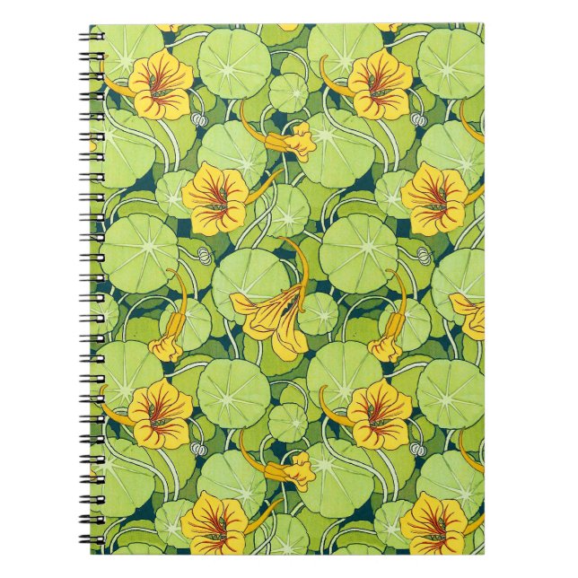 Vintage Waterlilies Notebook (Front)