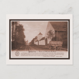 Vintage Waterloo Farm of Mount Saint-Jean Postcard