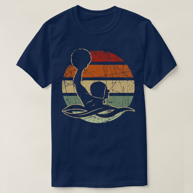 Vintage Waterpolo Player Retro Polo (Design Front)