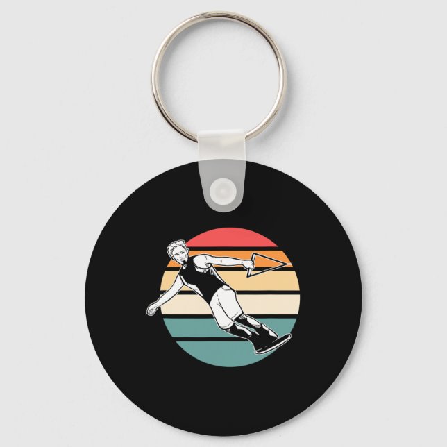 Vintage Waterski  Key Ring (Front)
