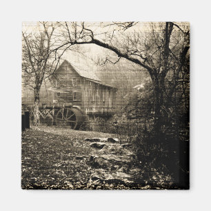 Vintage Waterwheel Magnet