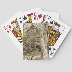 Vintage Waterwheel Playing Cards