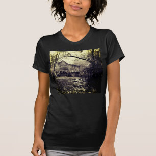 Vintage Waterwheel Postcard T-Shirt