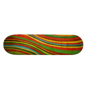 vintage wave texture Skateboard