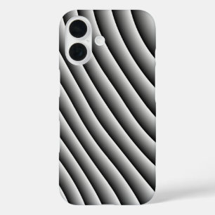 Vintage Wavy Lines iPhone 16 Case
