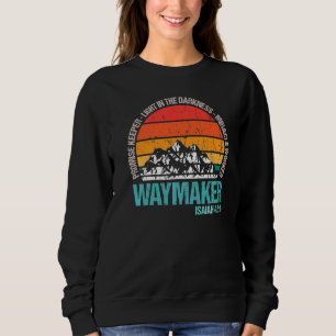 Vintage Waymaker Promise Keeper Miracle Worker Chr Sweatshirt