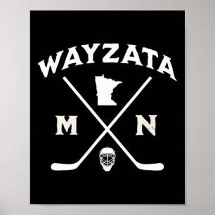 Vintage Wayzata Minnesota Hockey Poster