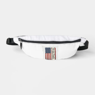 Vintage We the People Flag Patriotic Shirt Design_ Bum Bags