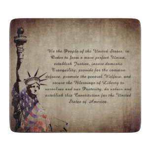Vintage We the People Patriotic American Cutting Board