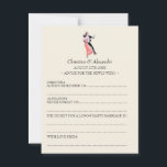 Vintage Wedding Ad Lib Cards Advice 1920's Theme<br><div class="desc">Looking for a fun alternative to your wedding guestbook? Give out these Wedding Ad Lib cards to your guests for them to fill in! Advice for the newly weds... .always remember to... never forget to... the secret for a long and happy marriage is... Expect some profound, sincere and hilarious results!...</div>