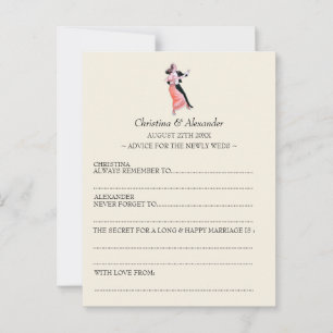 Vintage Wedding Ad Lib Cards Advice 1920's Theme