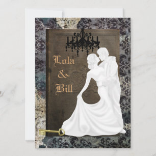 Vintage Wedding  Antique INVITATION