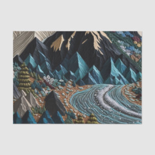 Vintage Wedding Boho Mountains Wrapping Paper