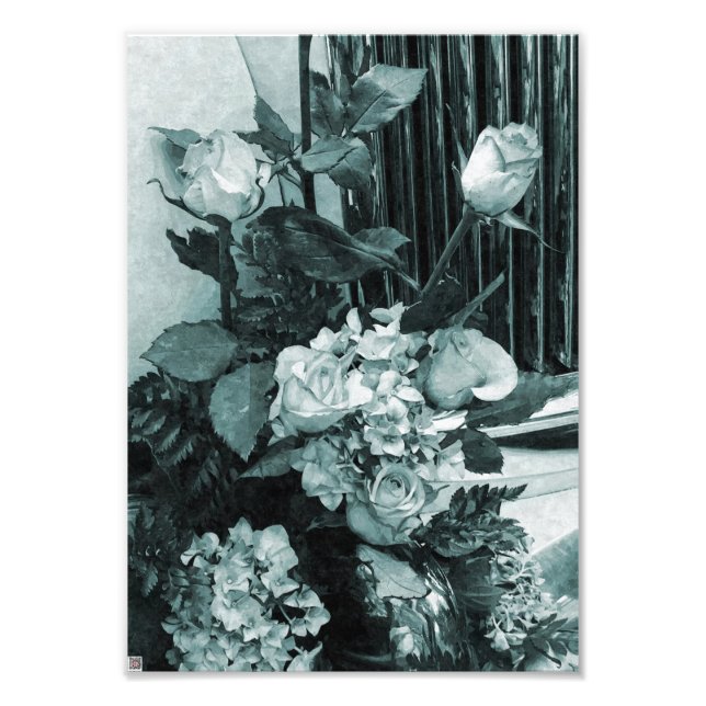 Vintage Wedding Bouquet Photo Print (Front)