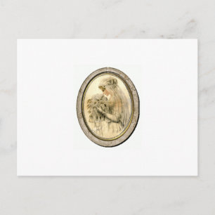 Vintage Wedding Bridal Shower Bride Postcard