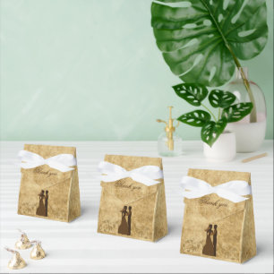 Vintage wedding Bride & Groom Once upon a time Favour Box