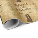 Vintage wedding Bride Groom Once upon a time Wrapping Paper<br><div class="desc">Vintage wedding Bride Groom Once upon a time Wrapping Paper. Gift Wrapping Supplies with Vintage wedding Bride and Groom. Once upon a time a beautiful princess met her charming prince.. This can be a perfect wedding gift wrap.</div>