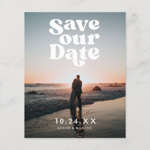 Vintage Wedding Budget Save the Date  Flyer