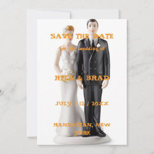 Vintage Wedding Cake Topper Photo Save The Date