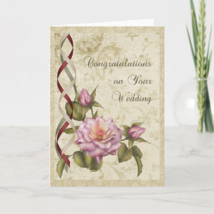 Vintage Wedding Card
