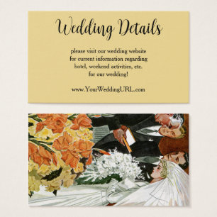 Vintage Wedding Ceremony, Bride Groom Newlyweds