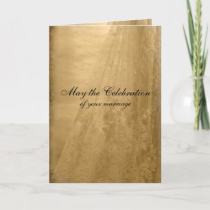 Vintage Wedding Congratulations Card