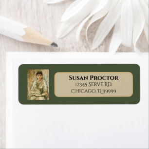 Vintage Wedding Day Bride in Veil Return Address Label