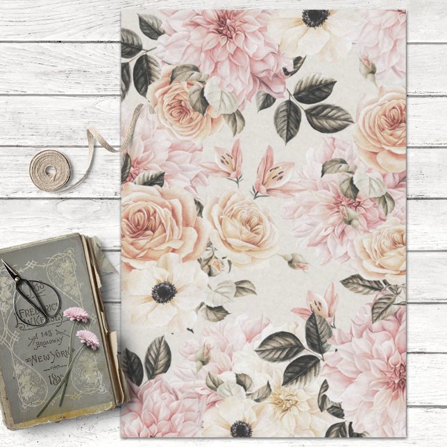 Vintage Wedding Flowers Decoupage Tissue Paper (Creator Uploaded)