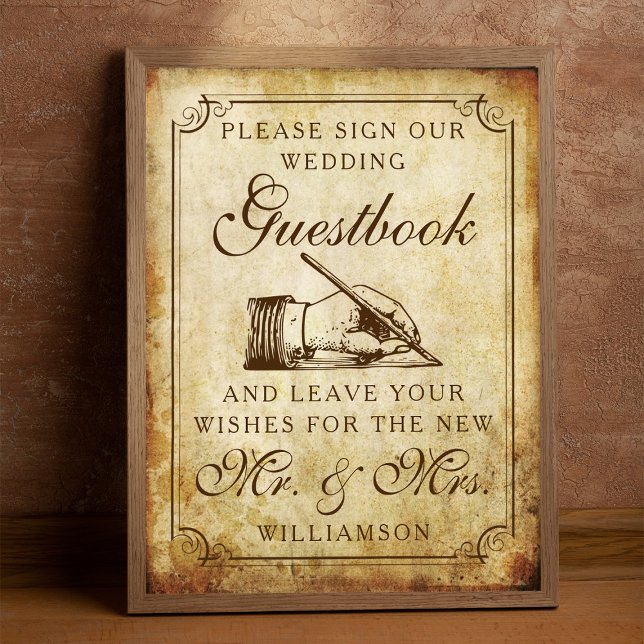 Vintage Wedding Guestbook Sign (Creator Uploaded)