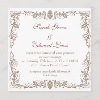 Vintage Wedding Invitation