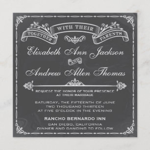 Vintage Wedding Invitation