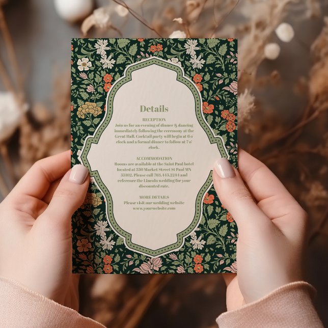 Vintage Wedding Invitation William Morris (Creator Uploaded)